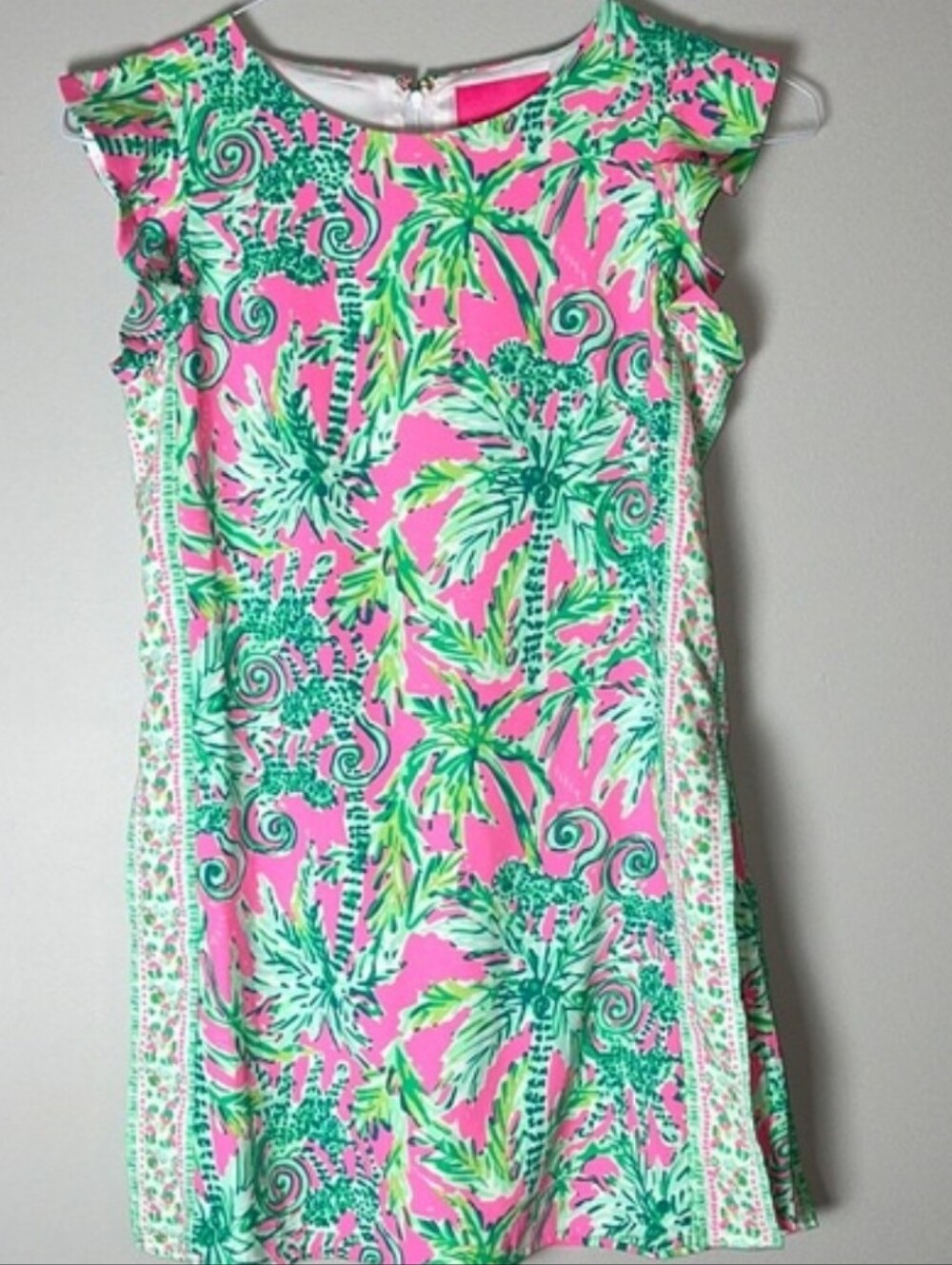 Lilly Pulitzer Adda Romper Prosecco Pink Hanging Around Beach Theme Size 2
